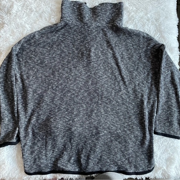 Anthropologie Saturday Sunday Weekender Ribbed 1/4 Zip Sweatshirt - Picture 4 of 9